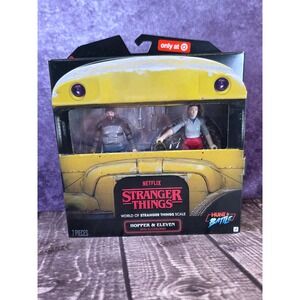 Stranger Things Hopper & Eleven Hunt & Battle Action Figure Set Target Exclusive